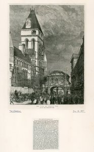 Temple Bar, Londres. Demolición, 1877 de English School