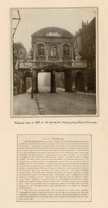Temple Bar, Londres, Fotografía tomada en 1878 de English School