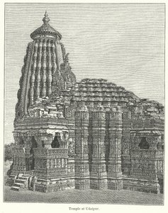 Templo de Udaipur (grabado) de English School