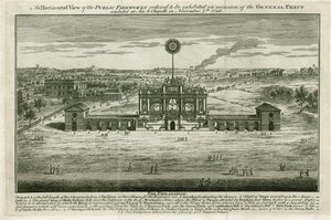 Templo en honor a la Paz de Aquisgrán 1749 de English School