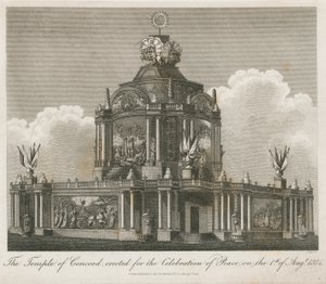 Templo de la Concordia erigido para la Paz de 1814 de English School