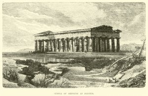 Templo de Neptuno en Paestum de English School