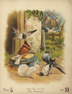 Diez palomas (cromolito)
