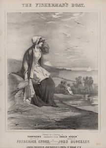 Enoch Arden de Tennyson (litografía) de English School