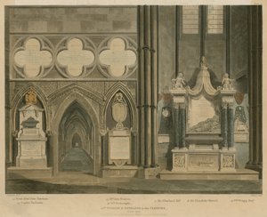 Décima ventana y entrada al Claustro, Nave Norte, Abadía de Westminster, Londres