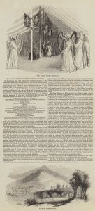 La Sociedad Cymreigyddion de Abergavenny (grabado) de English School