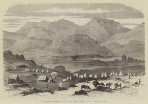 La Expedición Abisinia, el campamento del General Sir Robert Napier en Adigerat de English School