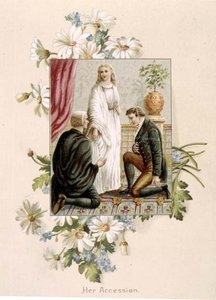 La ascensión de la Reina Victoria, 20 de junio de 1837, ilustración de 