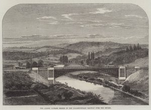 El puente Albert Edward del ferrocarril de Coalbrookdale sobre el Severn de English School