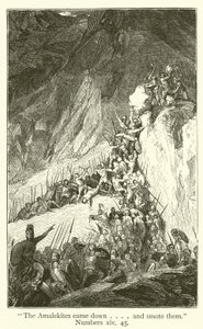 "Los amalecitas descendieron... y los hirieron", Números, xiv, 45 de English School