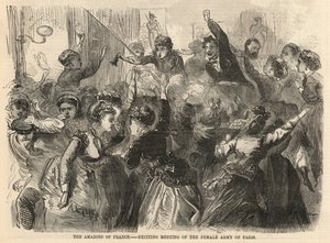 Las Amazonas de Francia; emocionante reunión del ejército femenino de París de English School
