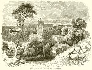 La antigua ciudad de Winchester de English School