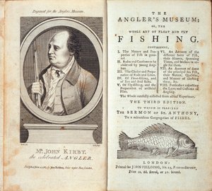 El Museo de los Pescadores; o, el Arte Completo de la Pesca con Flotador y Mosca, por John Kirby, publicado c.1784 de English School