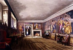 La Sala de Ante, casa Cotehele, c.1830-40 de English School