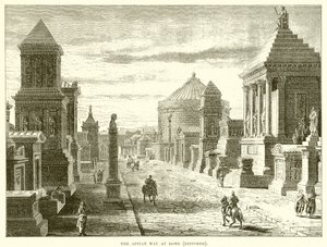 La Vía Apia en Roma