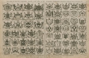 Los escudos de las compañías de la ciudad de English School