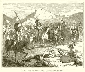 El ejército de los atenienses en marcha de English School