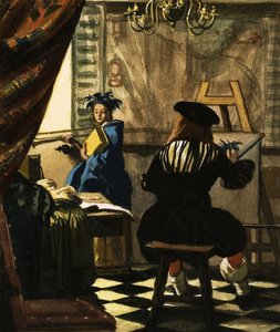 El artista en su estudio por Jan Vermeer