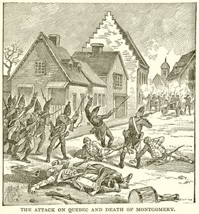 El ataque a Quebec y la muerte de Montgomery de English School