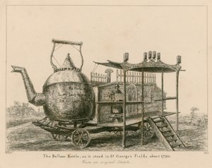 La Tetera Globo, como estaba en St Georges Fields, Londres, alrededor de 1790 de English School