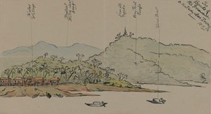 Las orillas del Irrawaddy, Birmania, 1886 de English School