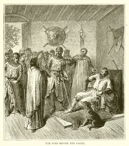 El bardo ante el barón de English School
