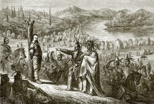 El Barón de Wagon en el puesto de guerra de English School