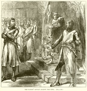 La revuelta de los barones contra el rey de English School