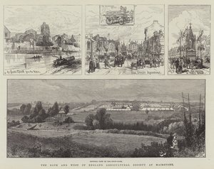 La Sociedad Agrícola de Bath y del Oeste de Inglaterra en Maidstone (grabado)