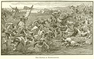 La batalla de Bannockburn de English School