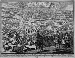 La batalla de Blenheim, 13 de agosto de 1704 de English School