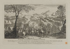 La Batalla de Culloden, cerca de Inverness en Escocia, publicada por Bowles y Carver, 1746 de English School
