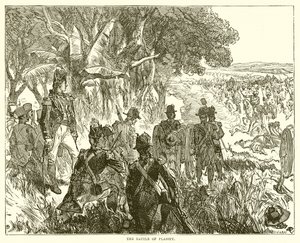 La batalla de Plassey de English School