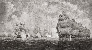 La batalla de Pulo Aura, 1804, de 