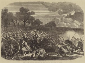 La batalla de Weissenburg, lucha entre tropas alemanas y turcos y zuavos franceses de English School