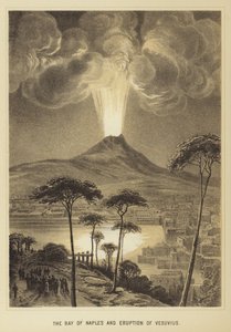 La bahía de Nápoles y la erupción del Vesubio de English School