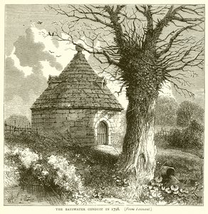 El conducto de Bayswater en 1798 de English School