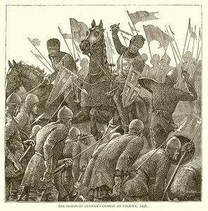 La carga del Obispo de Durham en Falkirk, 1298