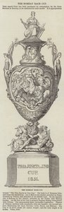 La Copa de Carreras de Bombay (grabado) de English School