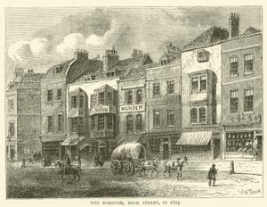 The Borough, High Street, en 1825