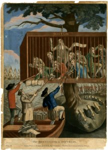 Los bostonianos en apuros, 1774