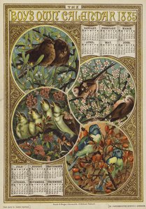 El Calendario de Boys Own 1885 de English School