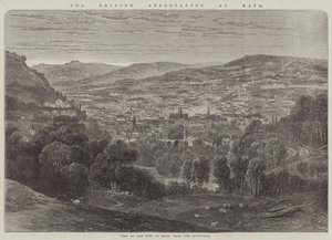 La Asociación Británica en Bath, vista de la ciudad de Bath desde el sureste