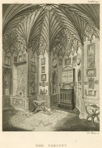 El Gabinete en Strawberry Hill, Twickenham, Londres de English School