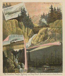 El ferrocarril canadiense del Pacífico y el canal de Suez. Los dos caminos cortos a nuestras posesiones orientales de English School