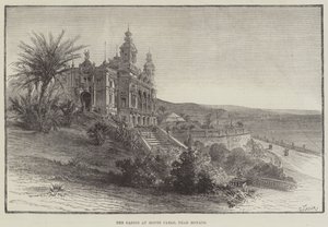 El Casino en Monte Carlo, cerca de Mónaco (grabado) de English School