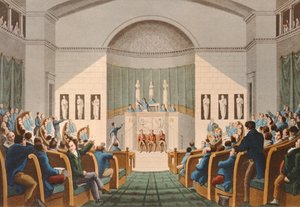 La Cámara de Diputados, c.1820 de English School