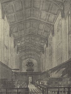 La capilla, mirando al oeste, 1816 (grabado) de English School