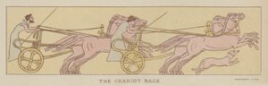 La carrera de carros (litografia en color) de English School