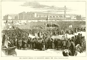 La reunión cartista en Kennington Common, 1848